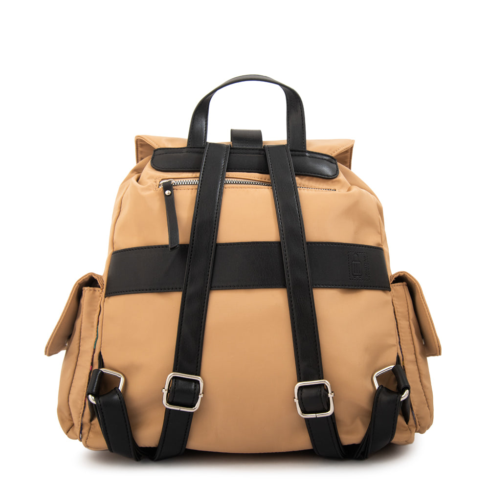 Mochila Melania Beige Oscuro