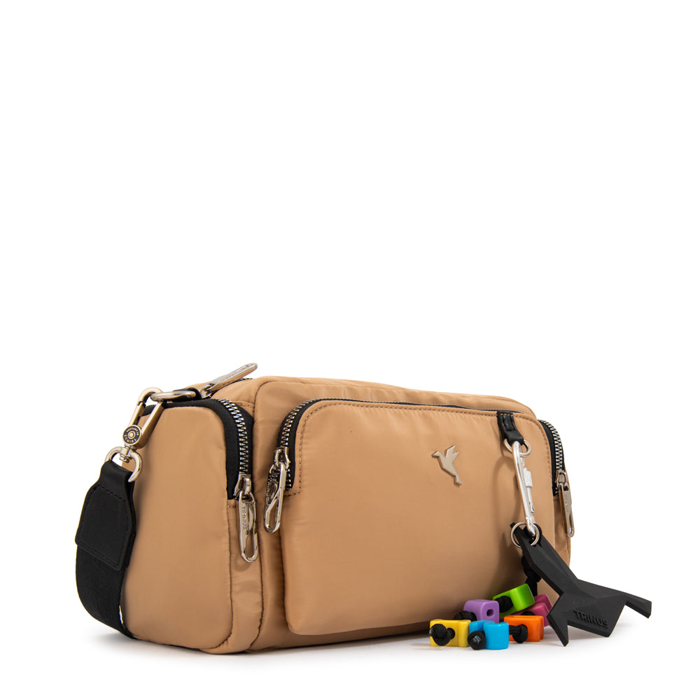 Crossbody Melania Beige Oscuro