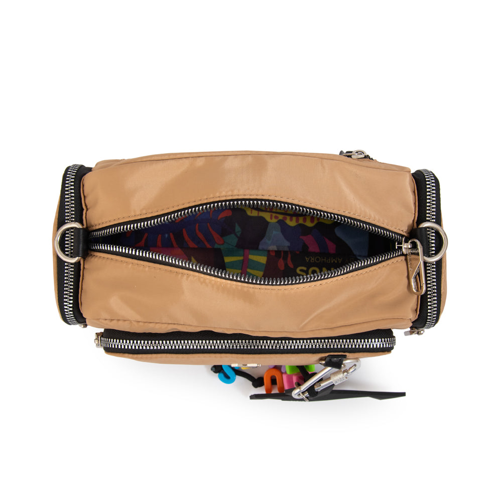 Crossbody Melania Beige Oscuro