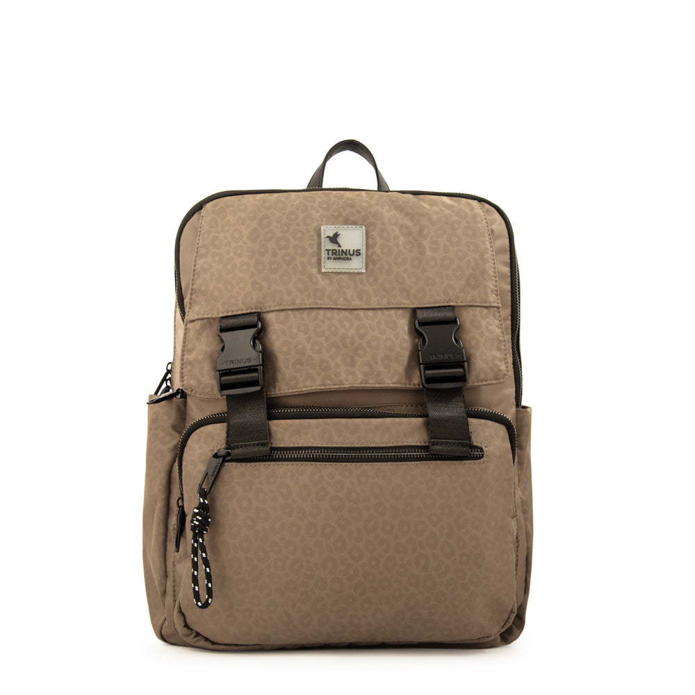 Mochila Porta Laptop College Taupe