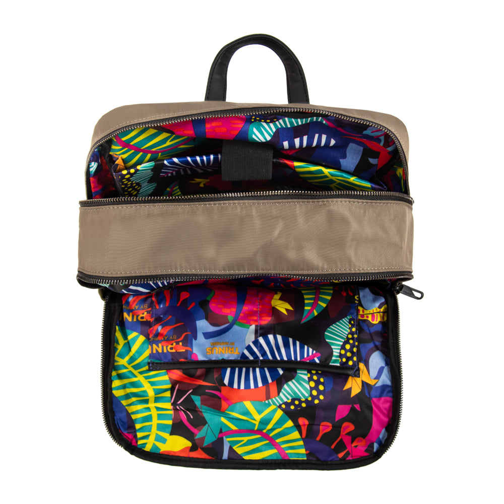 Mochila Porta Laptop College Taupe
