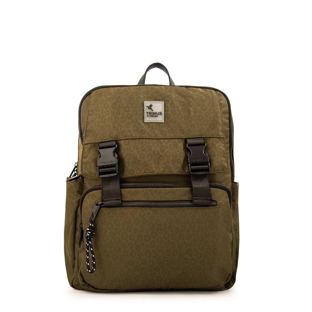 Mochila Porta Laptop College Verde Oliva