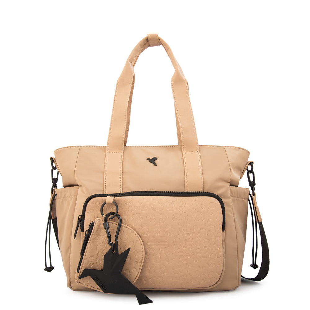 Cartera Dos Asas Zelanda Beige Oscuro