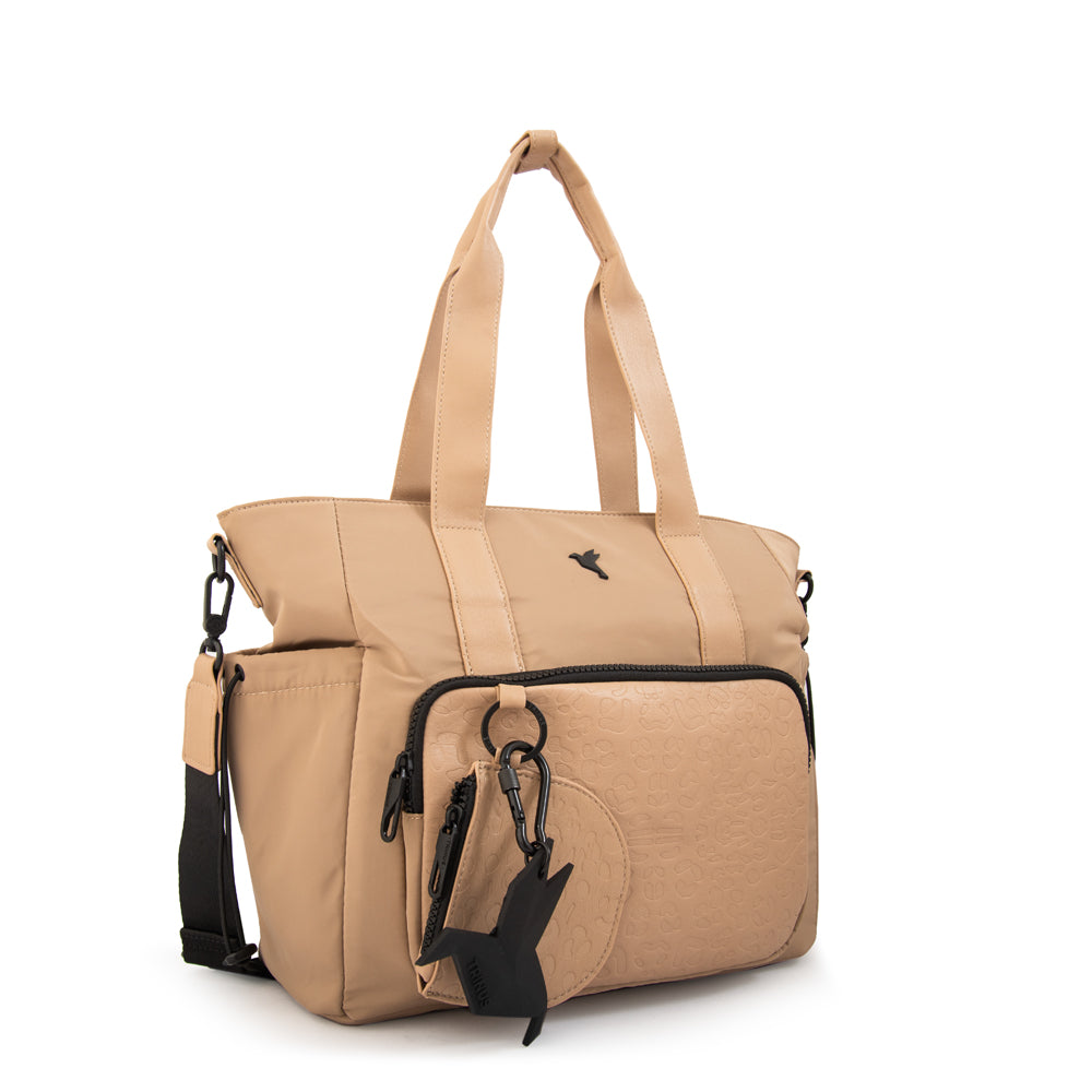 Cartera Dos Asas Zelanda Beige Oscuro