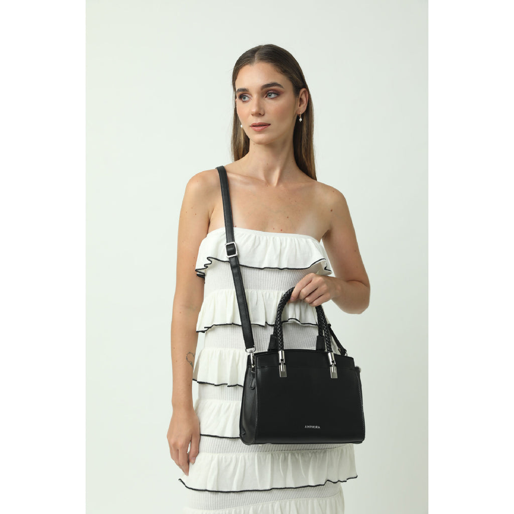 Cartera Dos Asas Rosine Negro