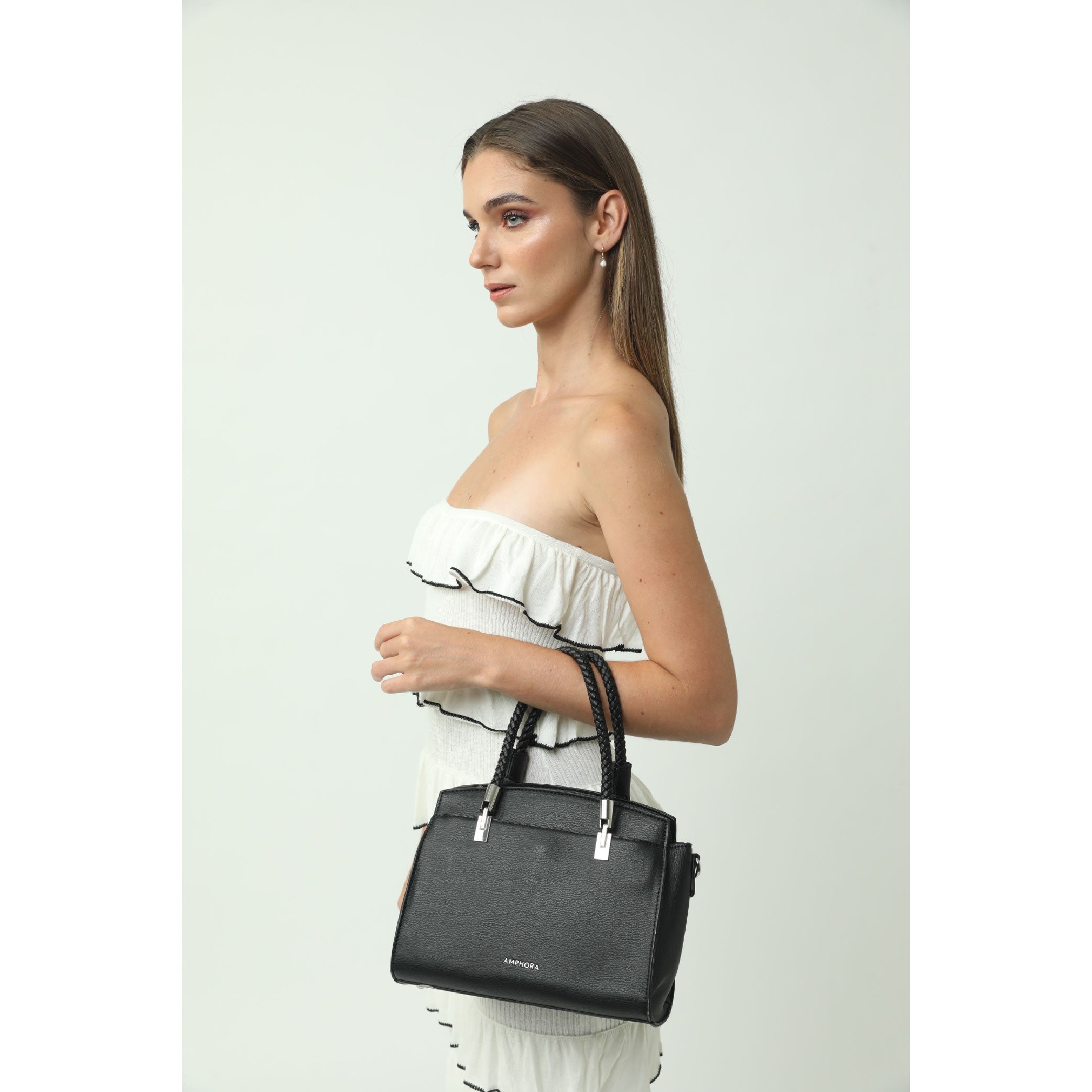 Cartera Dos Asas Rosine Negro