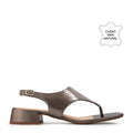 Sandalia Amalfi Plateado Oscuro