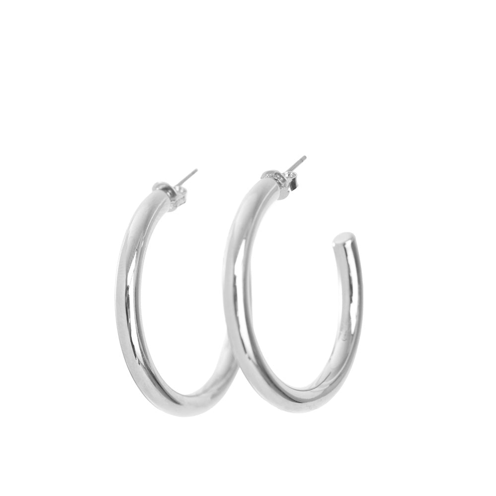 Aretes Argolla D272 Plateado