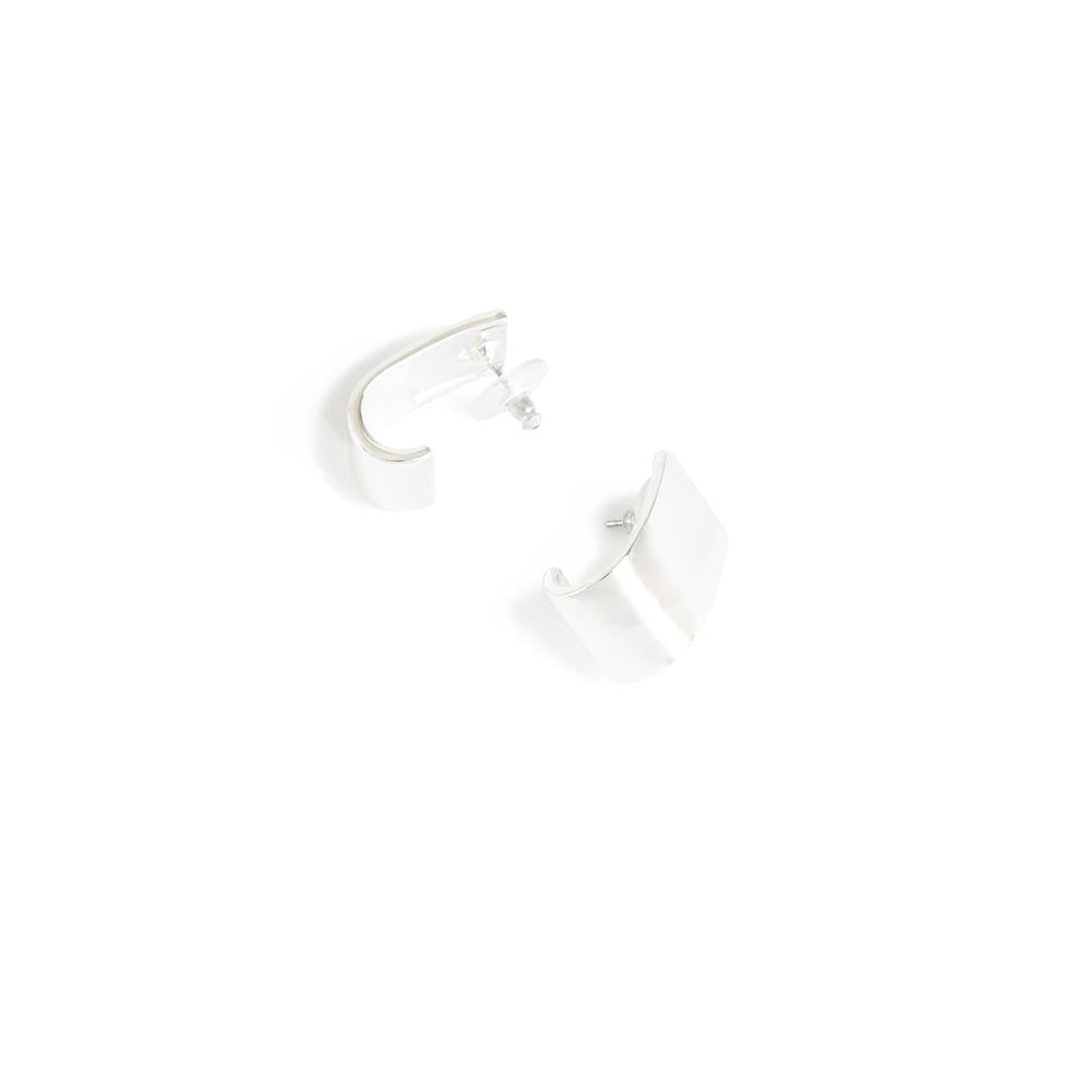 Aretes Babel Plateado