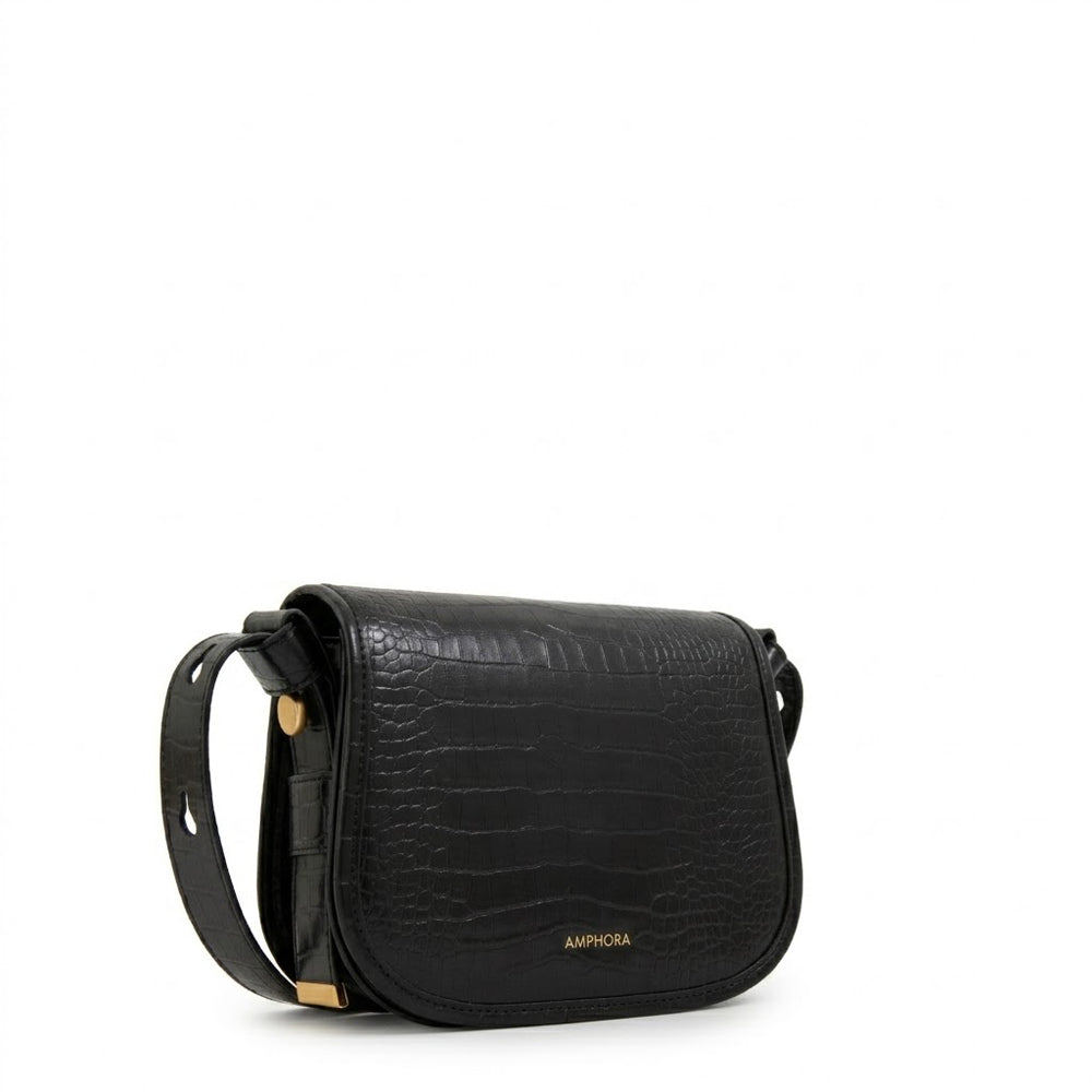 Crossbody Belinda Croco Negro