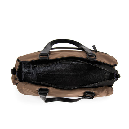 Cartera Dos Asas Porta Laptop Bogart Taupe