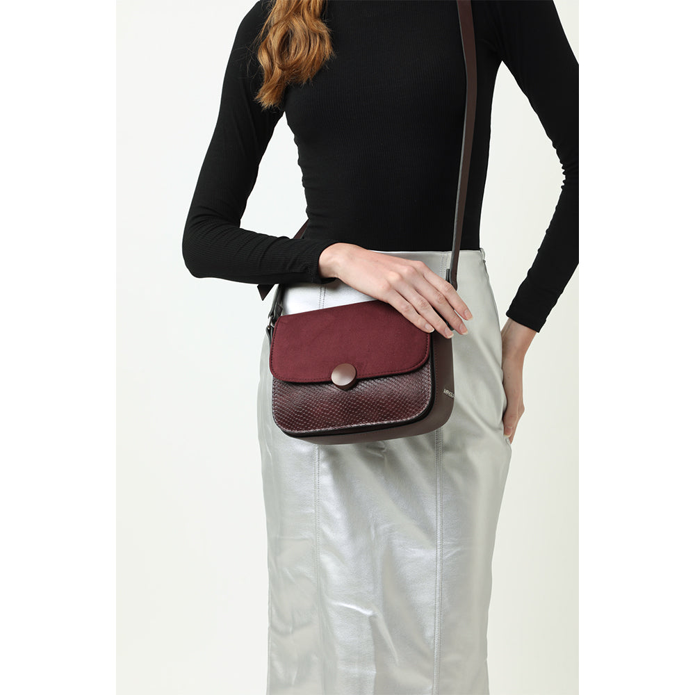 Crossbody Bouton Burdeo