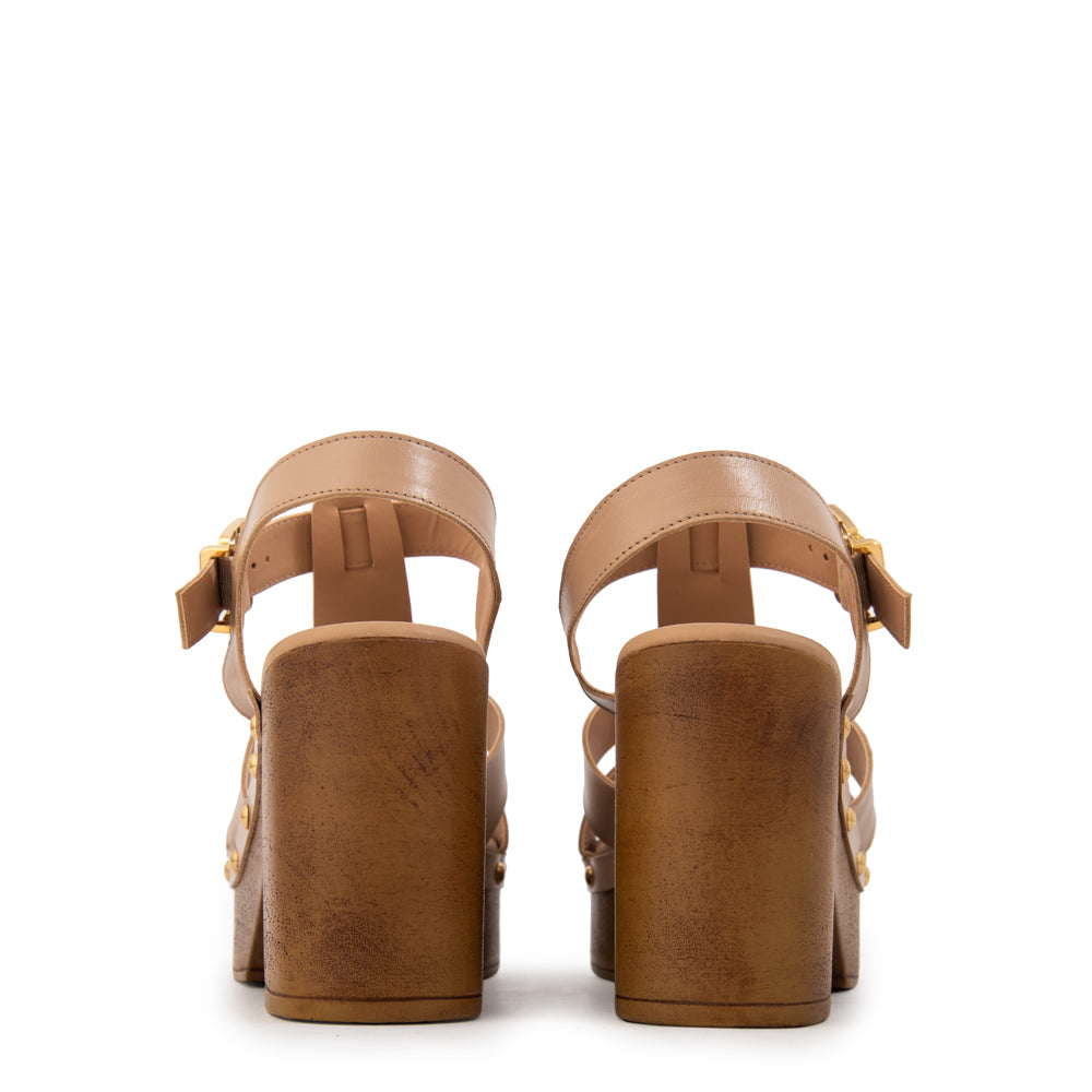 Sandalia Capri Beige Oscuro