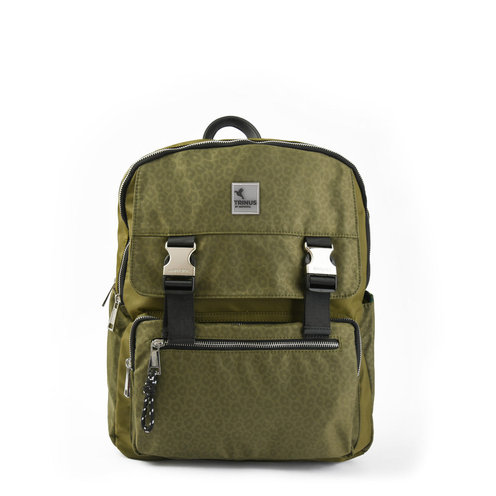 Mochila Porta Laptop College Verde Oscuro
