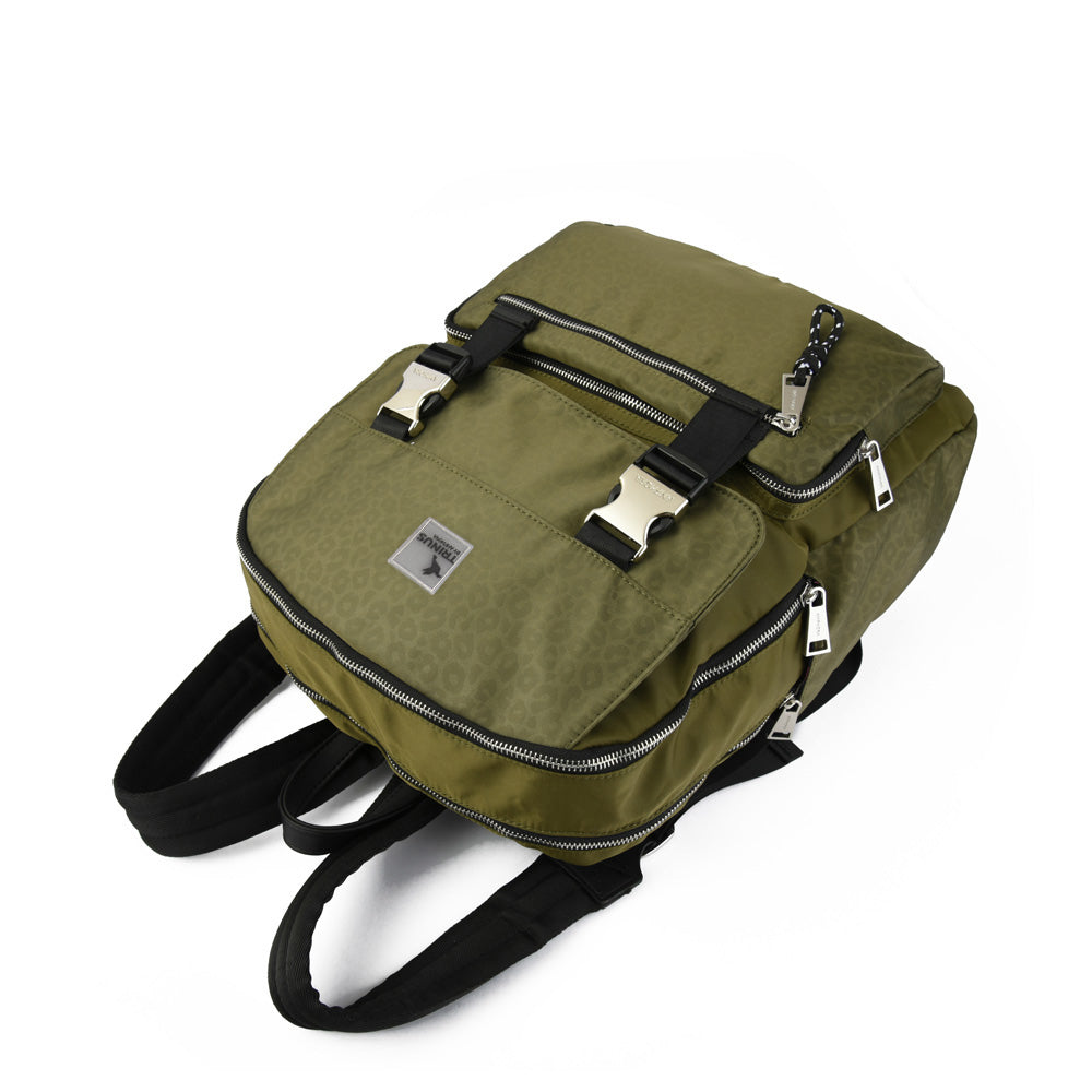 Mochila Porta Laptop 14" College Verde Oscuro