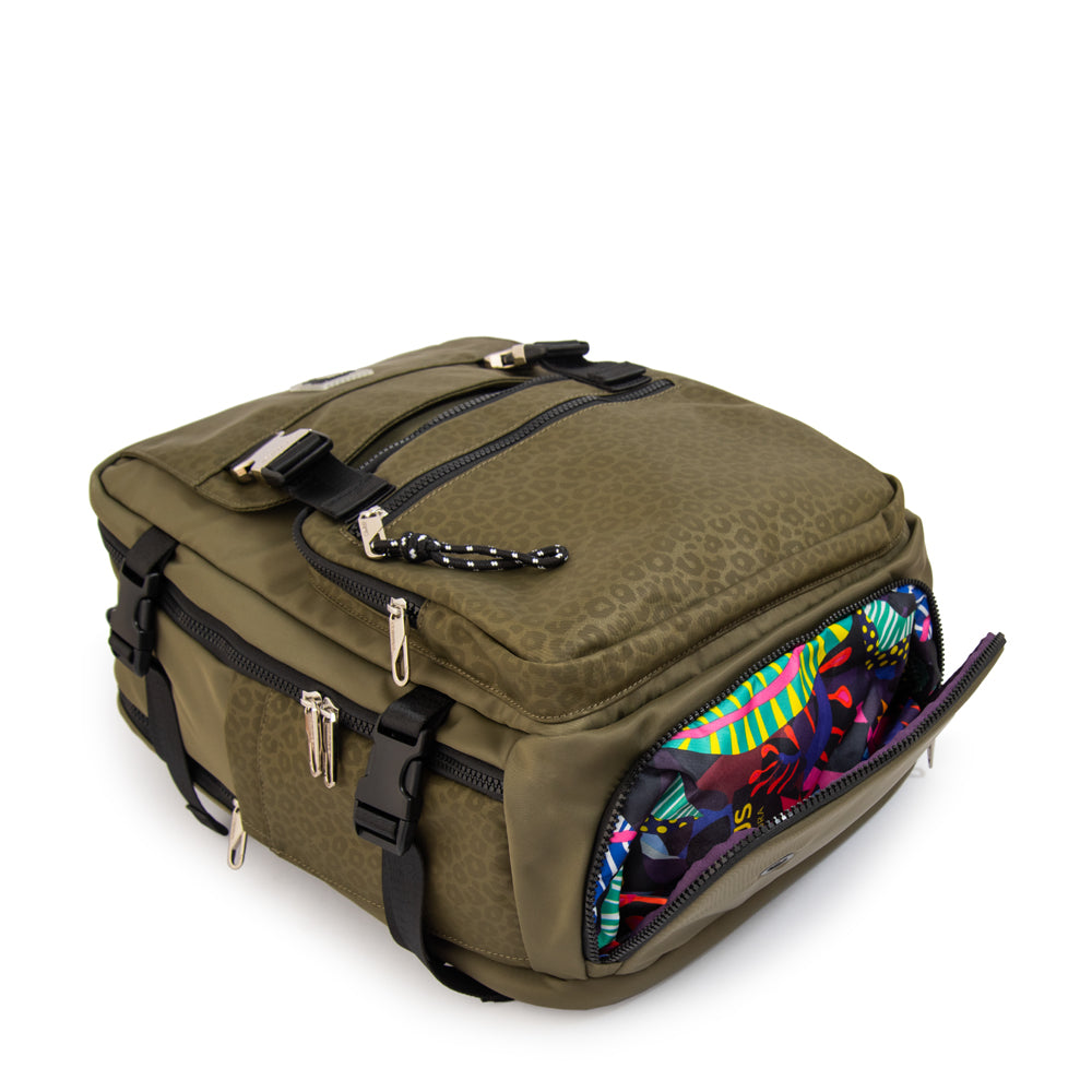 Mochila Viajera College Verde Oscuro