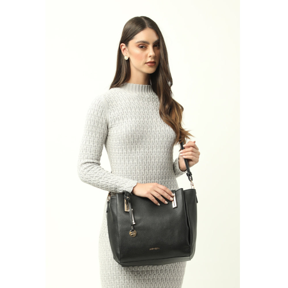 Cartera Dos Asas Finlandia Negro