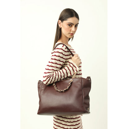 Cartera Dos Asas Demi Burdeo