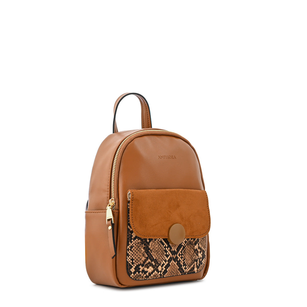Mochila Mini Dominique Camel
