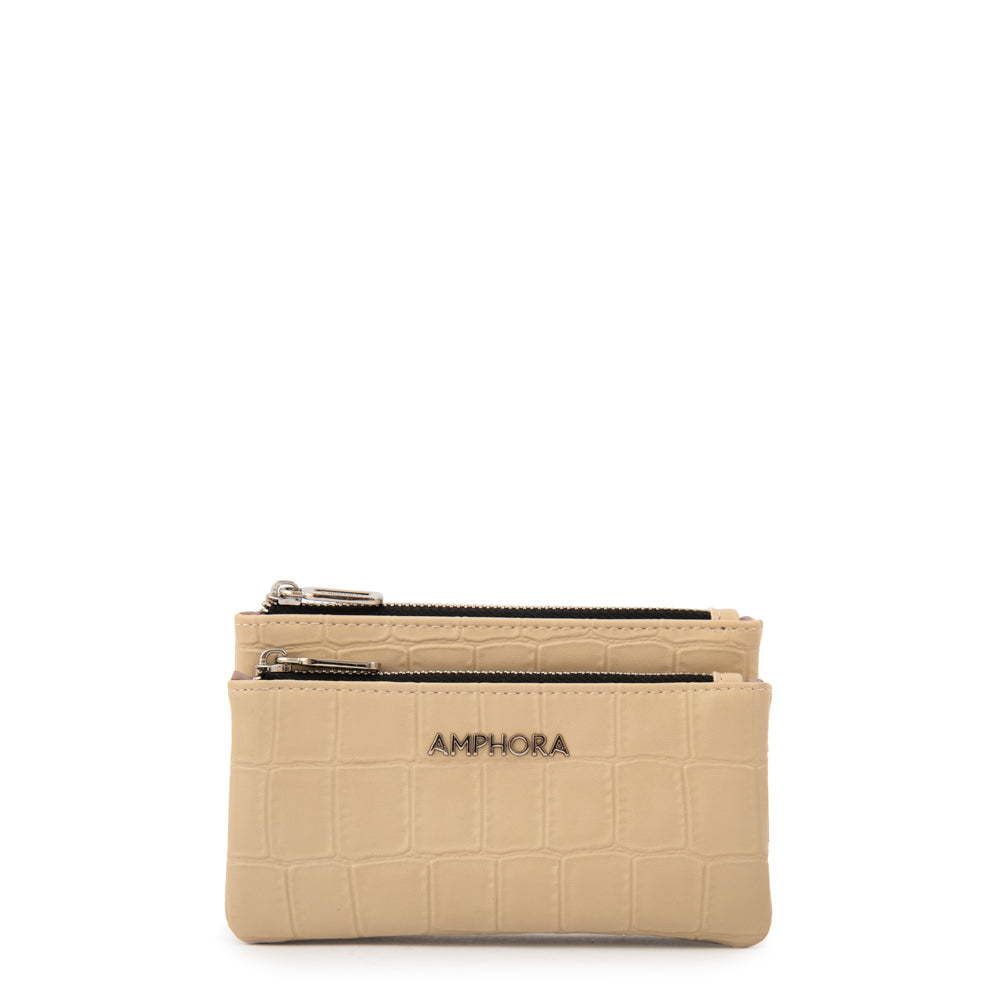 Monedero Dual Beige