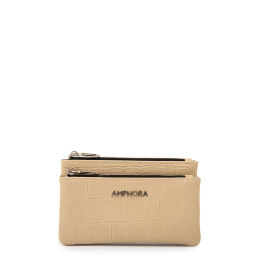 Monedero Dual Beige