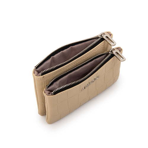 Monedero Dual Beige