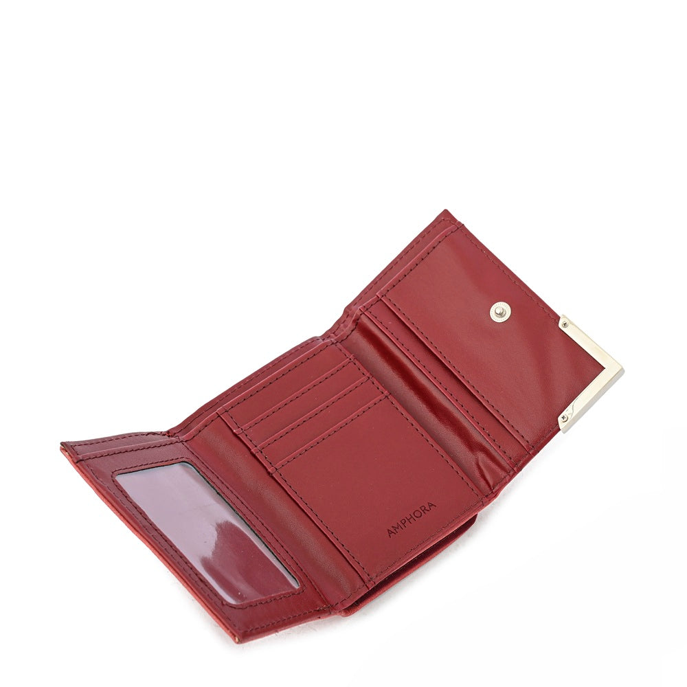 Billetera Cierre Exterior Eleonor Rojo