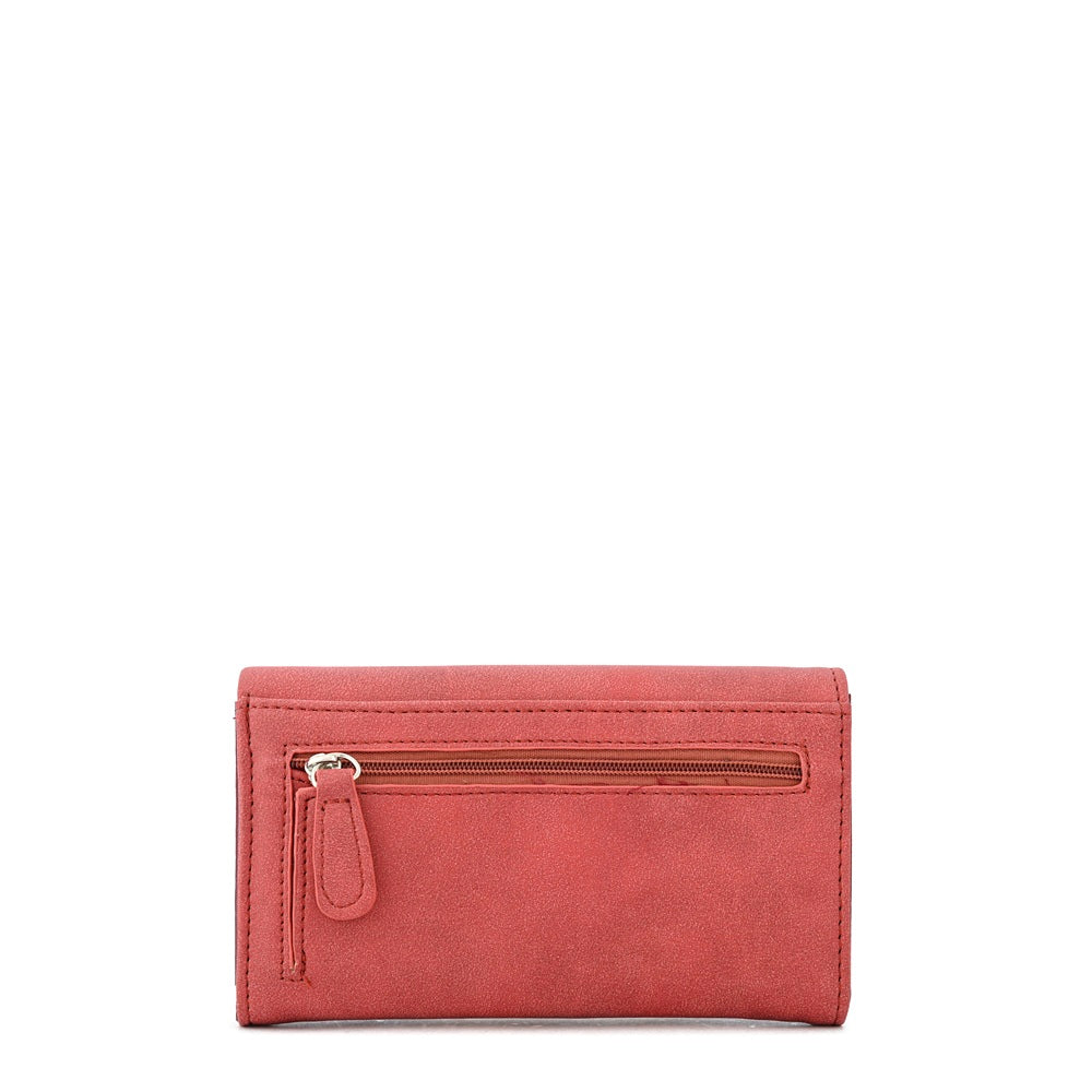 Billetera Acordeon Eleonor Rojo