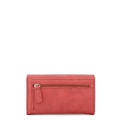 Billetera Acordeon Eleonor Rojo