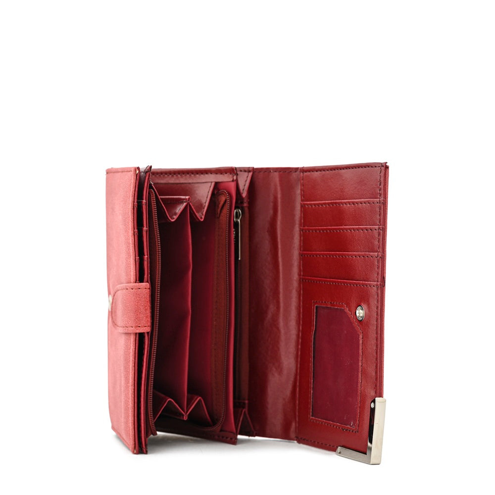 Billetera Acordeon Eleonor Rojo