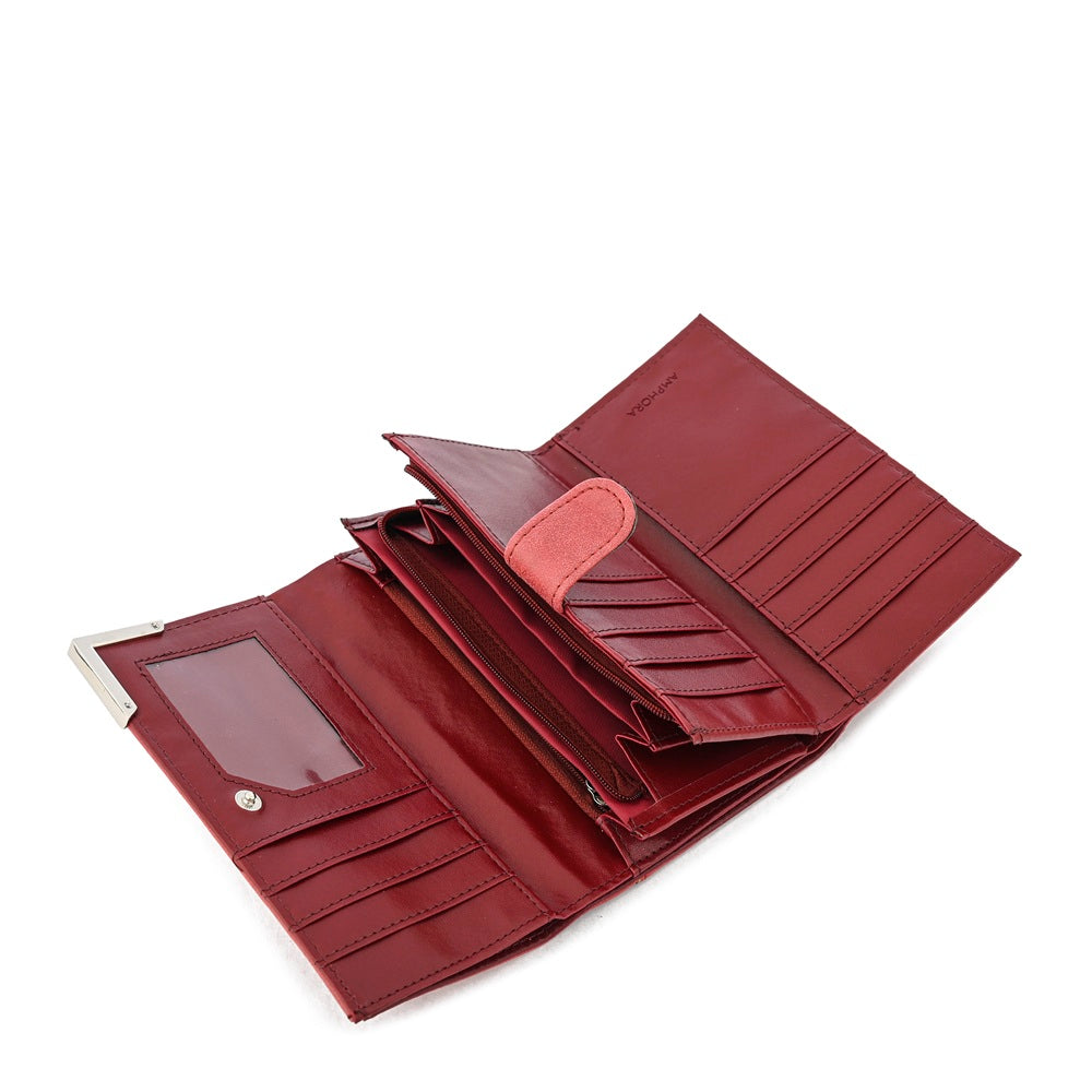 Billetera Acordeon Eleonor Rojo
