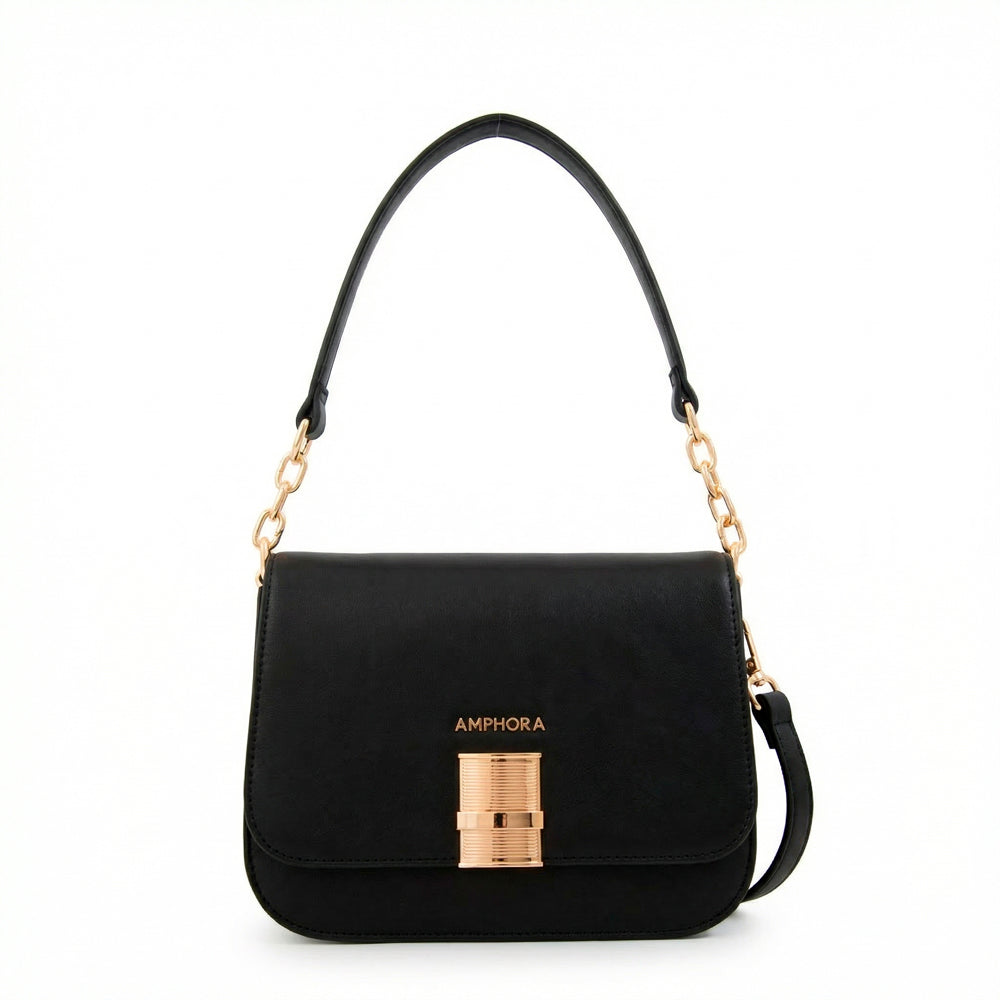 Crossbody Fairy Granulado Negro