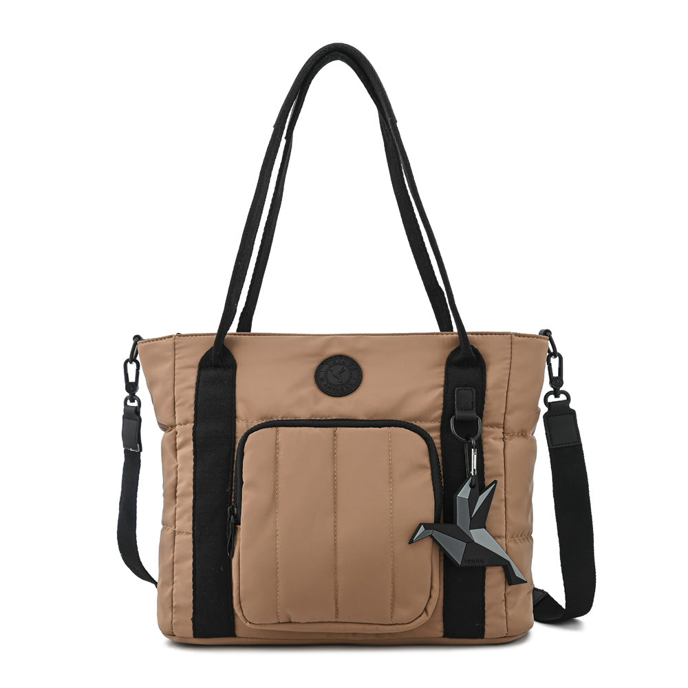 Cartera Dos Asas Florence Beige