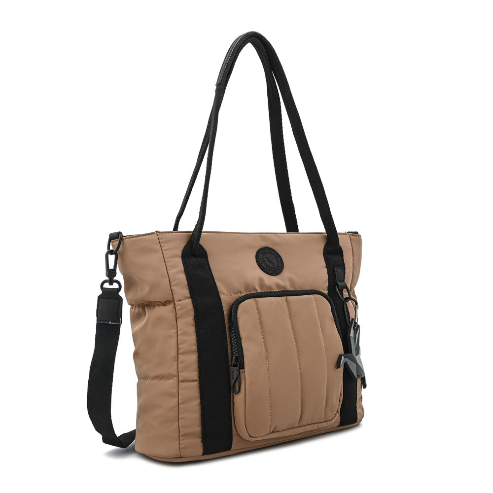 Cartera Dos Asas Florence Beige