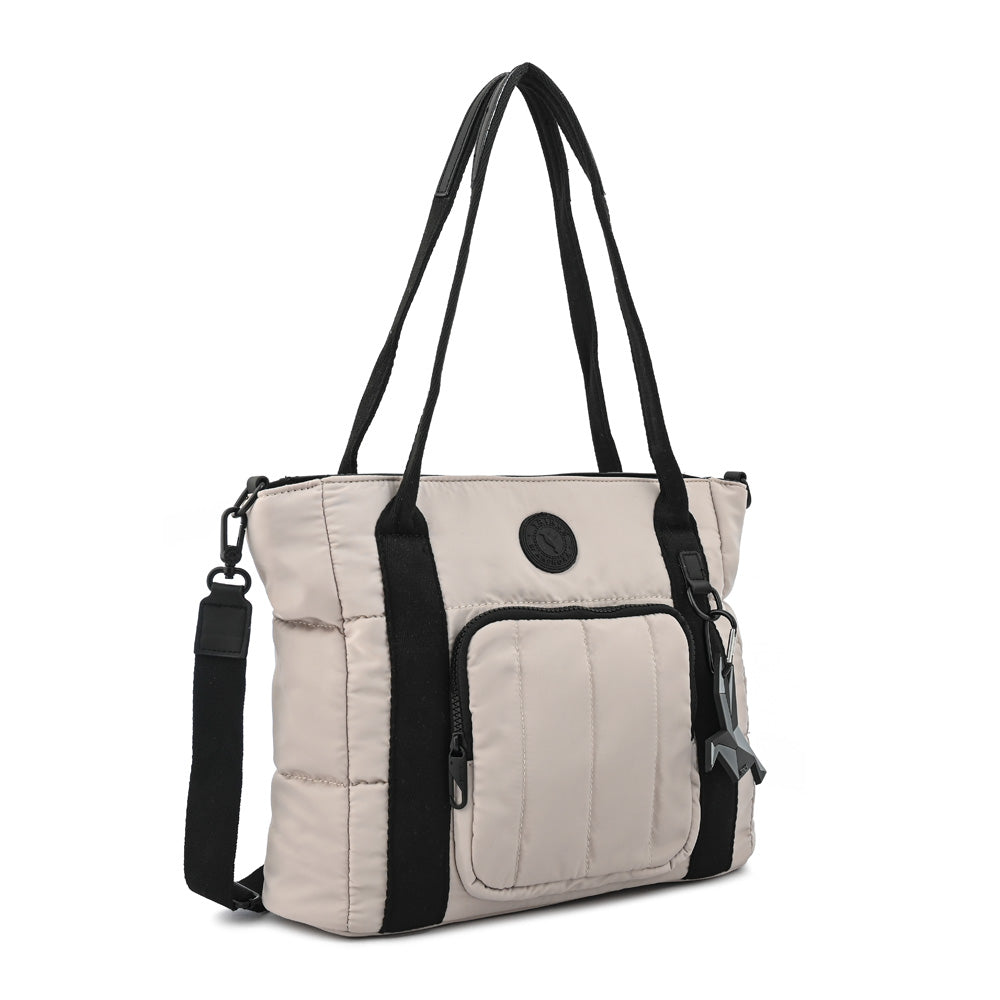 Cartera Dos Asas Florence Gris Claro