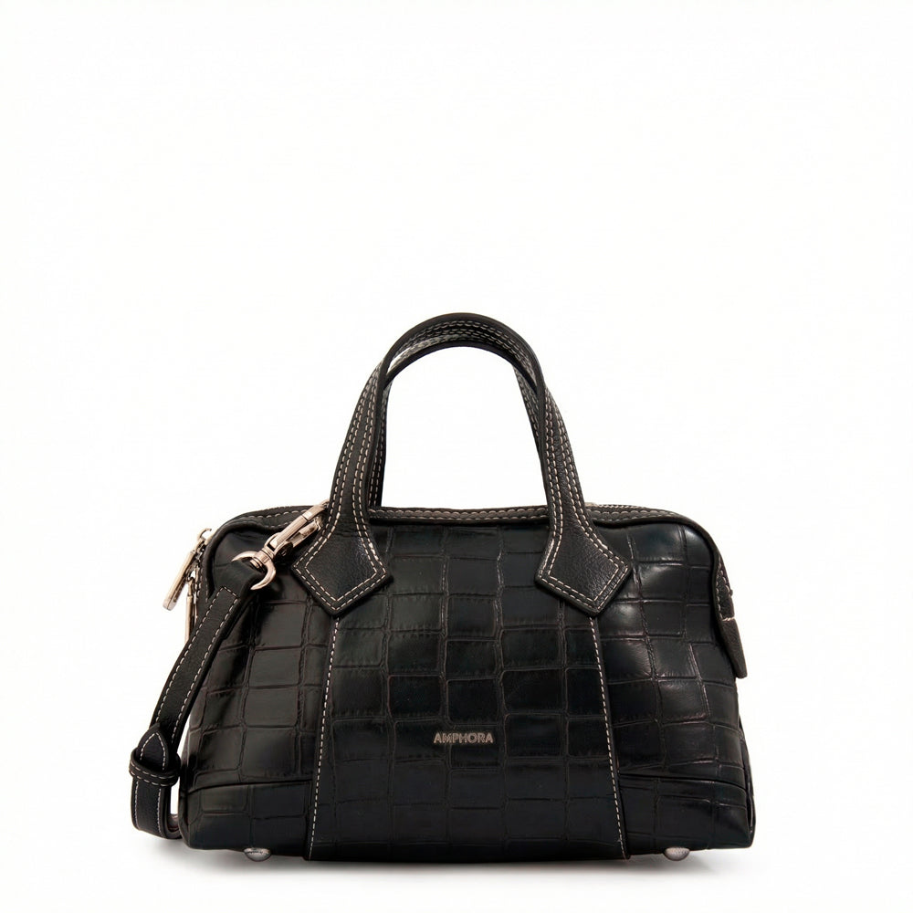 Crossbody Gabriela Croco Negro