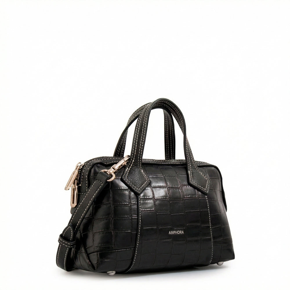 Crossbody Gabriela Croco Negro