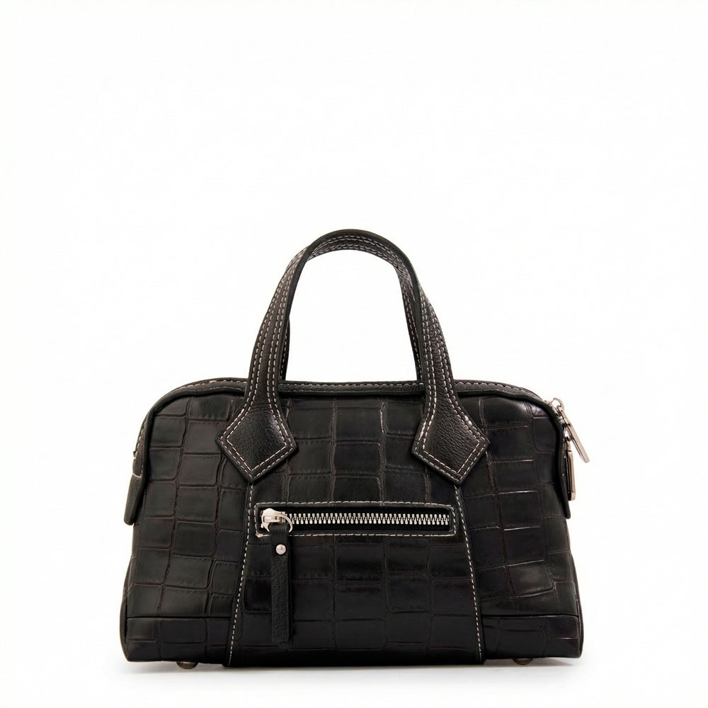 Crossbody Gabriela Croco Negro