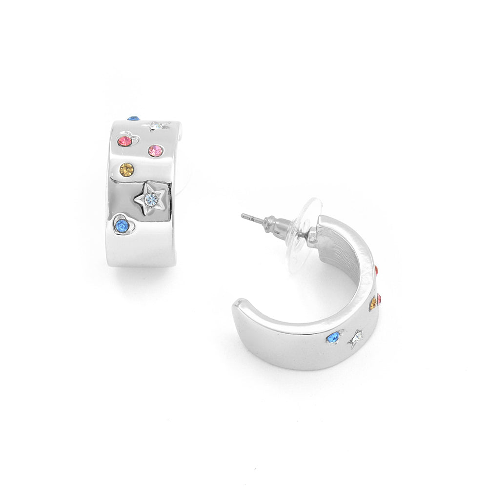 Aretes Gaelia Plateado