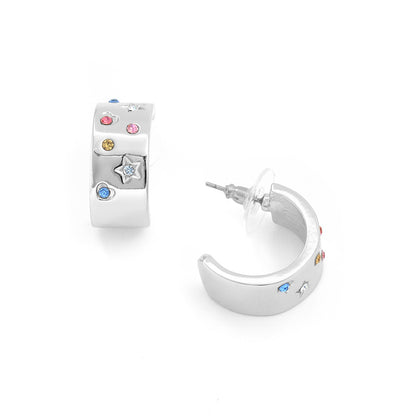 Aretes Gaelia Plateado