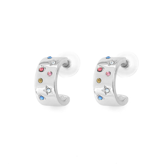 Aretes Gaelia Plateado