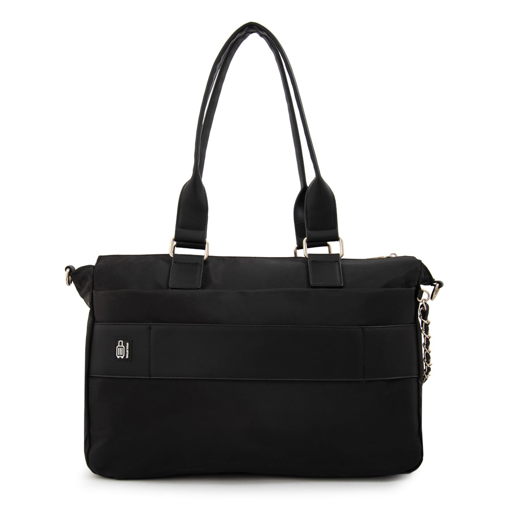 Cartera Dos Asas Porta Laptop 15" Gambia Negro