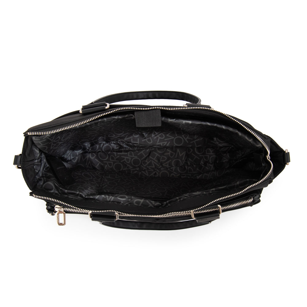 Cartera Dos Asas Porta Laptop 15" Gambia Negro