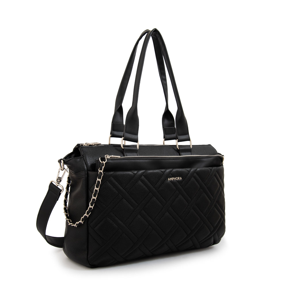 Cartera Dos Asas Porta Laptop 15" Gambia Negro Especial