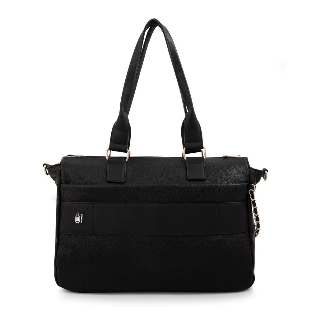 Cartera Dos Asas Porta Laptop 15" Gambia Negro Especial
