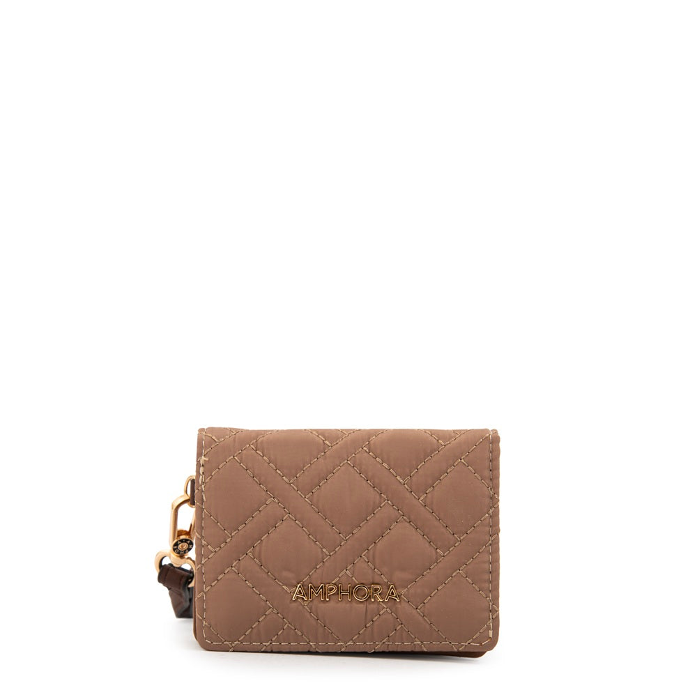 Tarjetero Gambia Beige Oscuro