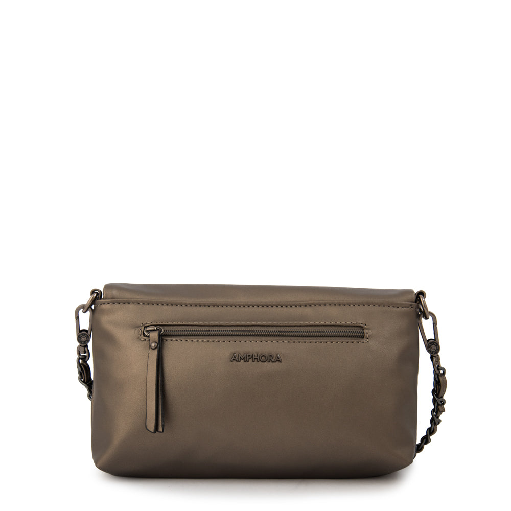 Crossbody Huber Plateado Oscuro