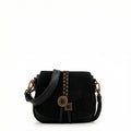 Crossbody Indonesia Gamuzado Negro