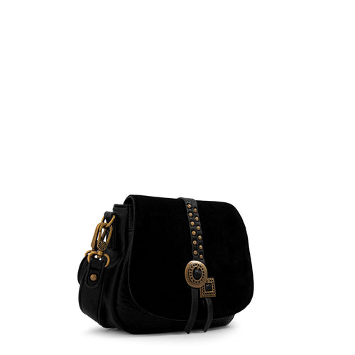 Crossbody Indonesia Gamuzado Negro
