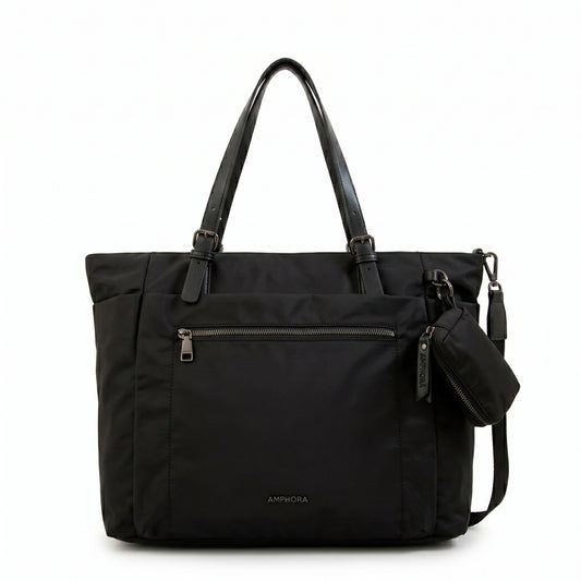 Cartera Dos Asas Porta Laptop Irina Negro